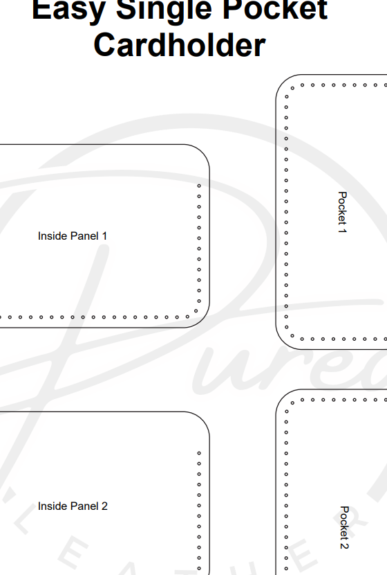 Single-Pocket Cardholder Pattern