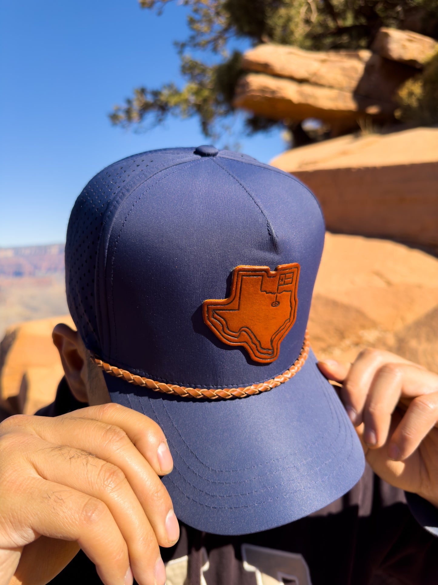 Lone Star Par | Leather Patch - Texas Inspired Golf Hat