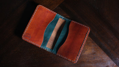 G & T | Pured Slim Fold Leather Wallet (Mai Tai)