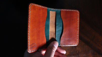 G & T | Pured Slim Fold Leather Wallet (Mai Tai)