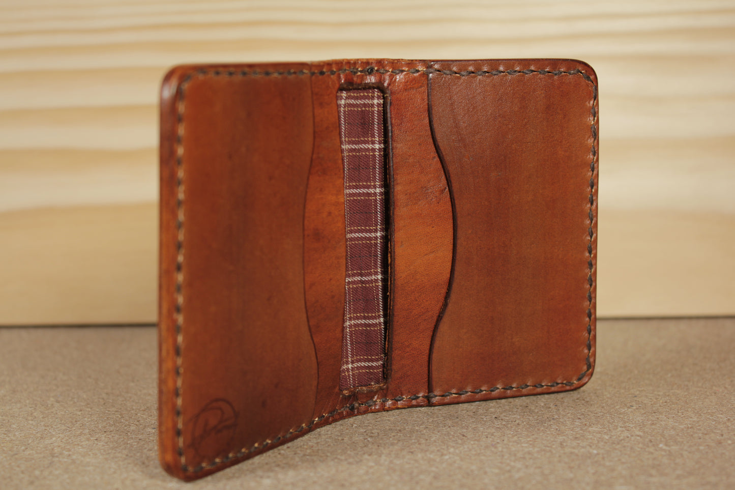 G & T | Pured Slim Fold Leather Wallet (Bourbon)