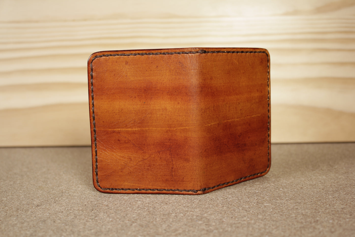 G & T | Pured Slim Fold Leather Wallet (Scotch)