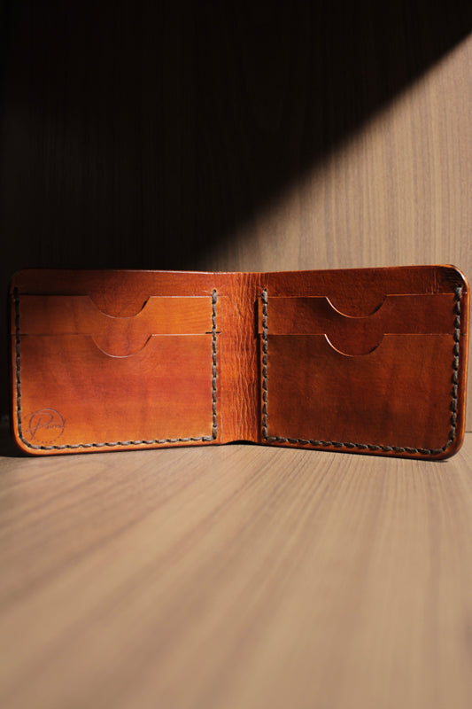 Old Fashioned | Bifold Leather Wallet (Bourbon)