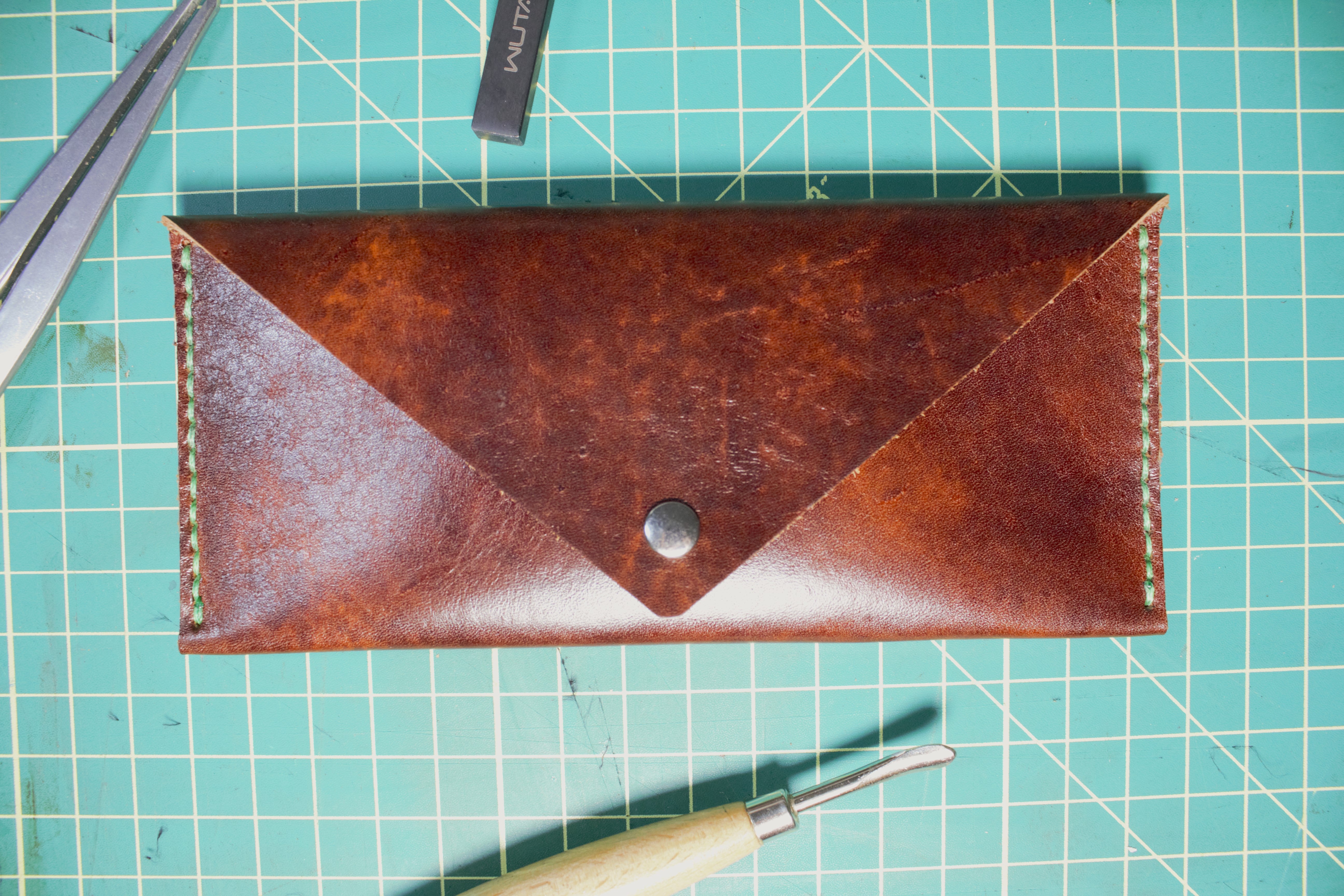 Leather Money Envelope Pattern – Pured Leather Company