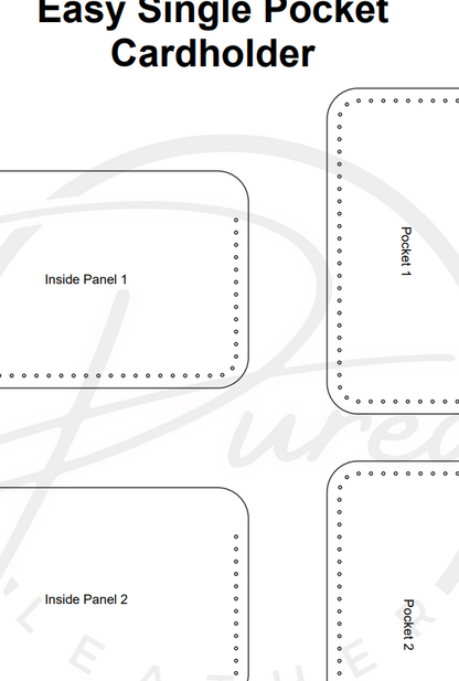 Single-Pocket Cardholder Pattern